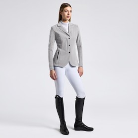 Veste de concours "Revo Perforated Zip" CAVALLERIA TOSCANA Light Grey
