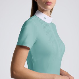Chemise de concours CAVALLERIA TOSCANA "Heat Sealed Perforated" Mint Green