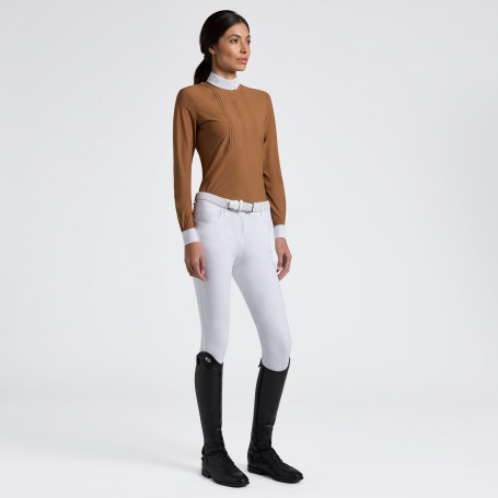 Chemise de concours manches longues CAVALLERIA TOSCANA Cuivre