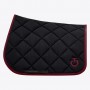 Tapis CAVALLERIA TOSCANA "Diamond Jersey" Noir/ Bordeaux