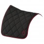 Tapis CAVALLERIA TOSCANA Dressage "Diamond Jersey" Noir/ Bordeaux