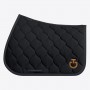 Tapis Cavalleria Toscana "New Circular" Noir Logo Cuivre