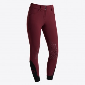 Pantalon CAVALLERIA TOSCANA taille haute Bordeaux