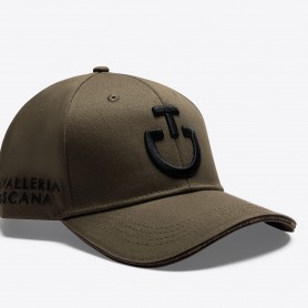 Casquette CAVALLERIA TOSCANA Kaki Logo Noir
