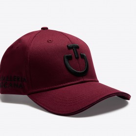 Casquette CAVALLERIA TOSCANA BORDEAUX logo Noir