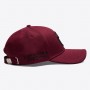 Casquette CAVALLERIA TOSCANA BORDEAUX logo Noir