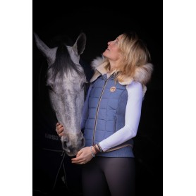 Doudoune sans manche Penelope "NewRoge" Bleu gris