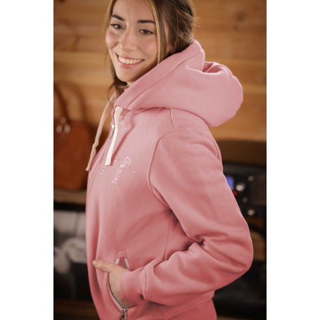 Sweat-Shirt Pénélope "Tressy" Vieux rose