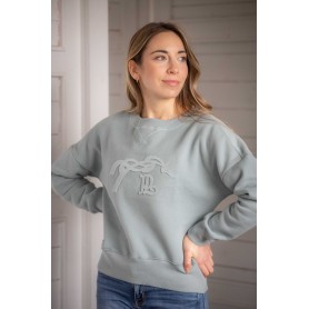 Sweat PENELOPE "BIANCA" Vert sauge