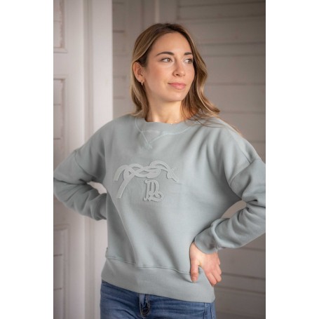 Sweat PENELOPE "BIANCA" Vert sauge