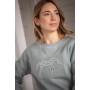 Sweat PENELOPE "BIANCA" Vert sauge