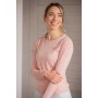 Polo manches longues PENELOPE "Techty honey" Rose femme