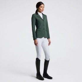 Veste de concours "GP zip" Cavalleria Toscana Jungle green