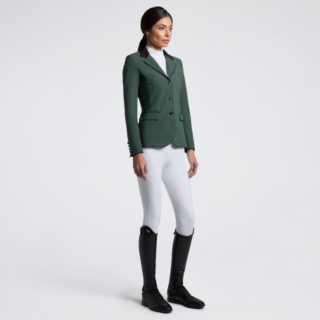 Veste de concours "GP zip" Cavalleria Toscana Jungle green