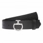 Ceinture Élastique et Cuir CAVALLERIA TOSCANA Noire