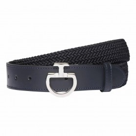 Ceinture Élastique et Cuir CAVALLERIA TOSCANA Marine
