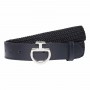 Ceinture Élastique et Cuir CAVALLERIA TOSCANA Marine