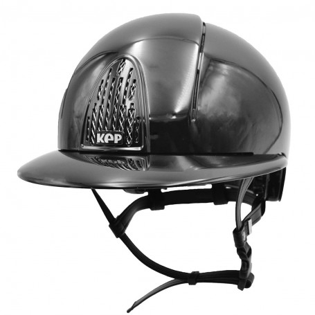 Casque KEP "Smart" visière polo noir polish