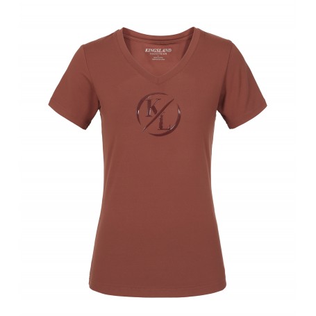 T-shirt KINGSLAND "Olania" femme marron