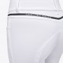 PANTALON CAVALLERIA TOSCANA taille haute "silicone print CT logo" Blanc